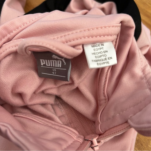 Puma adorable pink and black tracksuit for girls set - Picture 2 of 3